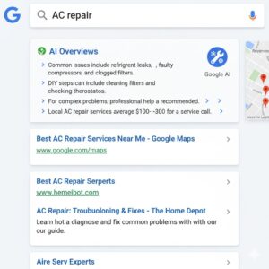 hvac seo google ai overviews